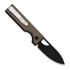 Kizer Cutlery Little Ringbo AEB-L kääntöveitsi, Brown Aluminum, Black Stonewash