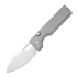Kizer Cutlery Little Ringbo AEB-L kääntöveitsi, Gray Aluminum, Satin