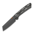 Kizer Cutlery - Madrac CL AirTi M390, Black & Gray Vortex Micarta, Stonewash PVD