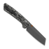 Kizer Cutlery Madrac CL AirTi M390 vouwmes, Black & Gray Vortex Micarta, Stonewash PVD