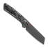 Kizer Cutlery Madrac CL AirTi M390 vouwmes, Black & Gray Vortex Micarta, Stonewash PVD