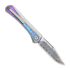 Kizer Cutlery Melody Rainbow Damascus foldekniv, Silver & Crystallized Titanium