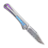 Kizer Cutlery Melody Rainbow Damascus foldekniv, Silver & Crystallized Titanium