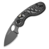 Kizer Cutlery Microbe 14C28N 折叠刀, Black Vortex Micarta, Stonewashed