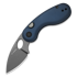 Kizer Cutlery Microbe 14C28N sulankstomas peilis, Blue Aluminum, Stonewashed