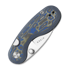 Kizer Cutlery Microbe 14C28N sulankstomas peilis, Blue Vortex Micarta, Stonewashed