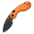 Kizer Cutlery - Microbe 14C28N, Orange Aluminum, Black PVD