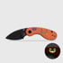 Kizer Cutlery Microbe 2026 Halloween Special vouwmes, Black PVD 14C28N, GID G-10