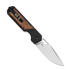 Kizer Cutlery Militaw 154CM folding knife, Black G-10/Mkuruti Wood