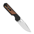 Coltello pieghevole Kizer Cutlery Militaw 154CM, Black G-10/Mkuruti Wood