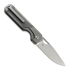 Kizer Cutlery Militaw, Gray Titanium/Black Micarta, Stonewash