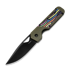 Kizer Cutlery Militaw Nitro-V sulankstomas peilis, Olive Green/Party Steamers