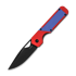 Kizer Cutlery Militaw Nitro-V sulankstomas peilis, Red/Blue G-10