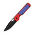 Kizer Cutlery Militaw Nitro-V kääntöveitsi, Red/Blue G-10