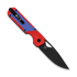 Kizer Cutlery Militaw Nitro-V sulankstomas peilis, Red/Blue G-10