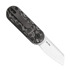 Kizer Cutlery Mini Bay fällkniv, Gray/Black Vortex Micarta, Satin