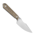 Kizer Cutlery Mini Harpoon AEB-L סכין, Brown Micarta, Stonewashed