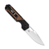 Kizer Cutlery Mini Militaw Nitro-V folding knife, Black G-10/Mkuruti Wood