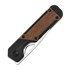 Kizer Cutlery Mini Militaw Nitro-V foldekniv, Black G-10/Mkuruti Wood
