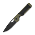 Kizer Cutlery Mini Militaw Nitro-V sulankstomas peilis, Green G-10/Black Micarta