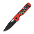 Kizer Cutlery Mini Militaw Nitro-V kääntöveitsi, Red G-10/Party Streamers