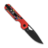 Kizer Cutlery Mini Militaw Nitro-V sulankstomas peilis, Red G-10/Party Streamers