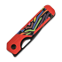 Kizer Cutlery Mini Militaw Nitro-V sulankstomas peilis, Red G-10/Party Streamers