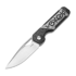 Kizer Cutlery Mini Militaw S45VN sulankstomas peilis, Patterned Ti/Carbon Fiber