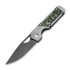 Kizer Cutlery Mini Militaw S45VN folding knife, Titanium/Jungle Wear CF