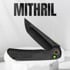 Kizer Cutlery Mithril - DLC Ultra - Titanium + CF sulankstomas peilis, juoda