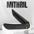 Kizer Cutlery Mithril - DLC Ultra - Titanium + CF folding knife, black