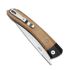 Kizer Cutlery Momo folding knife, Micarta, brown