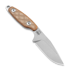 Kizer Cutlery Muskrat 154CM veitsi, Brown Micarta