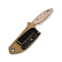 Kizer Cutlery Muskrat 154CM ナイフ, Brown Micarta