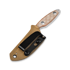Kizer Cutlery Muskrat 154CM veitsi, Brown Micarta