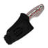 Kizer Cutlery Nightjar AUS-10 knife, Orange/Black/Silver Vortex Micarta, Satin