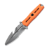 Kizer Cutlery NORCROSS Flat Tip gelbėjimo peilis, Orange G-10, Stonewashed