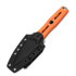 Kizer Cutlery NORCROSS Flat Tip gelbėjimo peilis, Orange G-10, Stonewashed