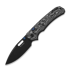 Kizer Cutlery - Outposter Nitro-V, Black Vortex Micarta, Black PVD