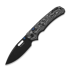 Kizer Cutlery Outposter Nitro-V kääntöveitsi, Black Vortex Micarta, Black PVD