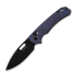Kizer Cutlery Outposter Nitro-V foldekniv, Purple Vortex Micarta, Black PVD