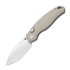 Kizer Cutlery Phoca BD 14C28N sulankstomas peilis, Sand Aluminum, Satin
