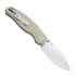 Kizer Cutlery Phoca BD 14C28N sulankstomas peilis, Sand Aluminum, Satin
