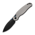 Kizer Cutlery - Phoca CD 14C28N, Gray Aluminum, Black Stonewash
