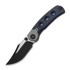 Kizer Cutlery - Pioneer Clip Point, Blue Canyon Richlite & Titanium, PVD