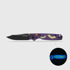 Kizer Cutlery Pokiman BC 2026 Halloween Special vouwmes, Black PVD AEB-L, GID G-10 & Acrylic