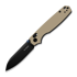 Kizer Cutlery Pokiman CS AEB-L kääntöveitsi, Tan Aluminum, Black PVD