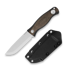 Kizer Cutlery Polaris AEB-L kniv, Burlap Micarta & Black G-10