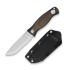 Kizer Cutlery Polaris AEB-L veitsi, Burlap Micarta & Black G-10