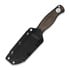 Kizer Cutlery Polaris AEB-L kniv, Burlap Micarta & Black G-10